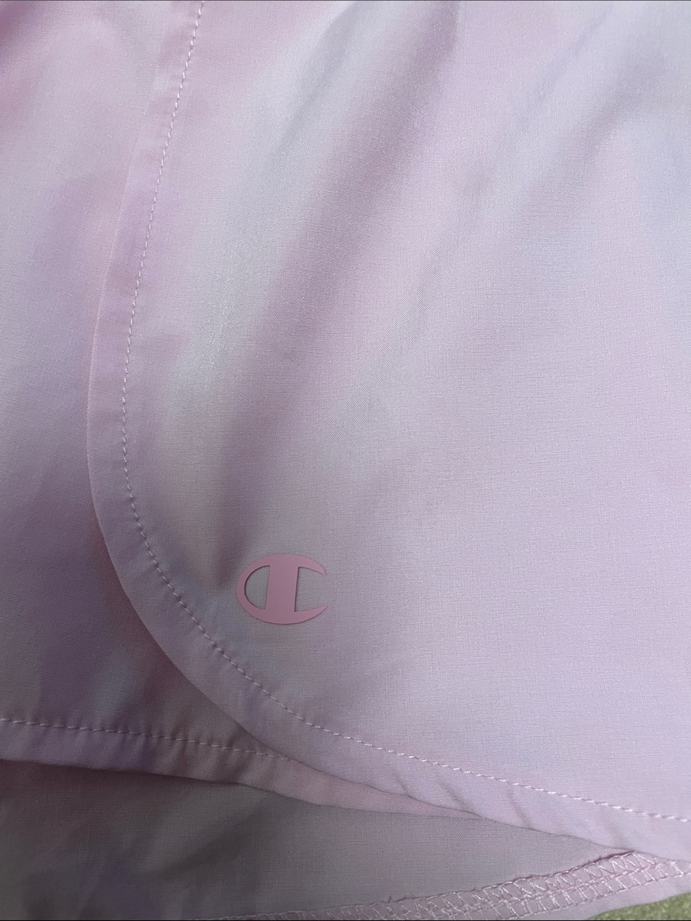 Champion Light Pink Athletic Shorts with Elastic Waist L 14/16 - Picture 2 of 3